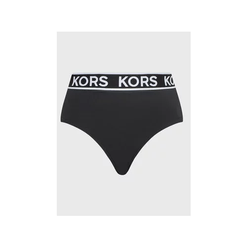 Michael Kors Spodnji del bikini Logo MM2M512 Črna
