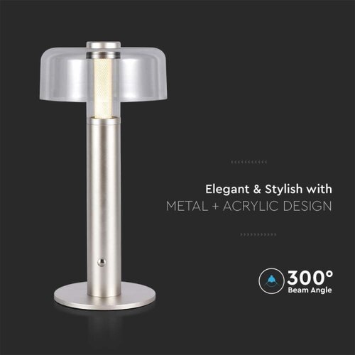  LED prigu&amp;scaron;iva punjiva stona lampa LED/1W/5V 3000K 1800 mAh zlatna Slike