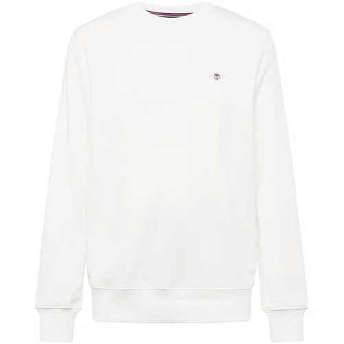Gant Sweater majica ecru/prljavo bijela / tamno crvena / srebro / svijetla bež
