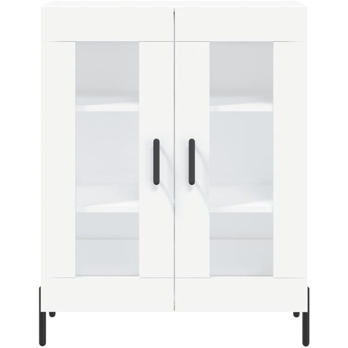  Visoka komoda bijela 69,5x34x180 cm konstruirano drvo Slike