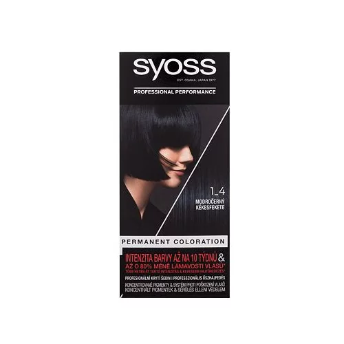 Syoss Permanent Coloration trajna barva za lase 50 ml odtenek 1-4 Blue Black