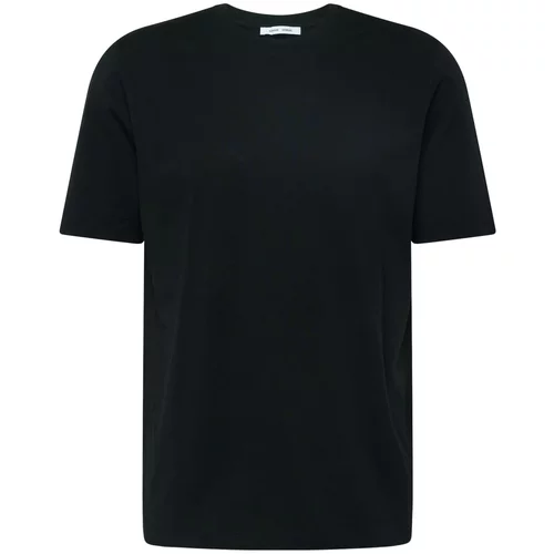 Samsøe Samsøe Pamučna majica boja: crna, bez uzorka