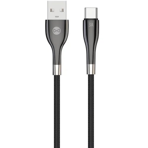 Forever Sleek cable USB - USB-C 1,0 m 3A black Cijene