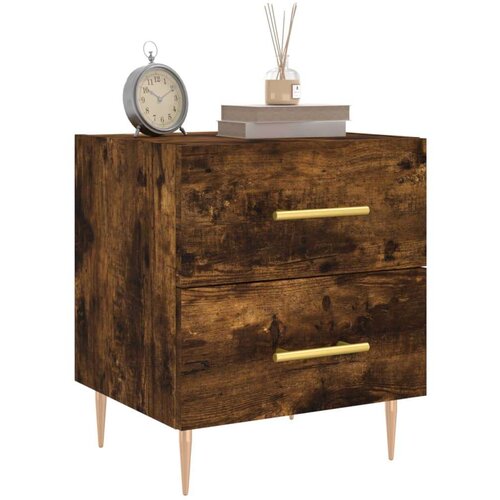 VidaXL Noćni ormarići 2 kom boja hrasta 40x35x47 5cm konstruirano drvo Slike