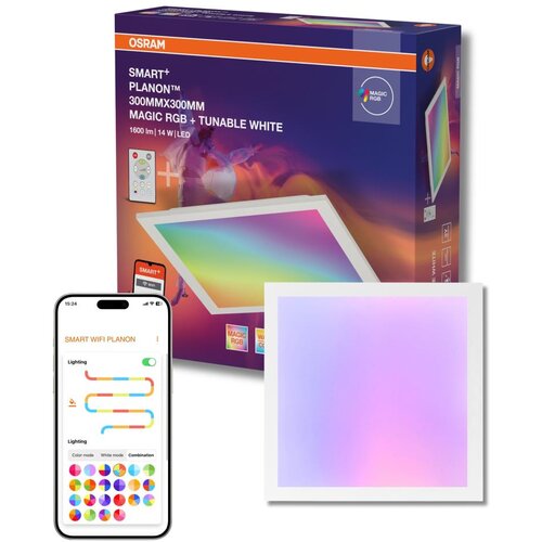 Osram LED RGBW prigu&amp;scaron;iva plafonska svetiljka SMART+ MAGIC LED/14W/230V 30x30 cm Wi-Fi Slike