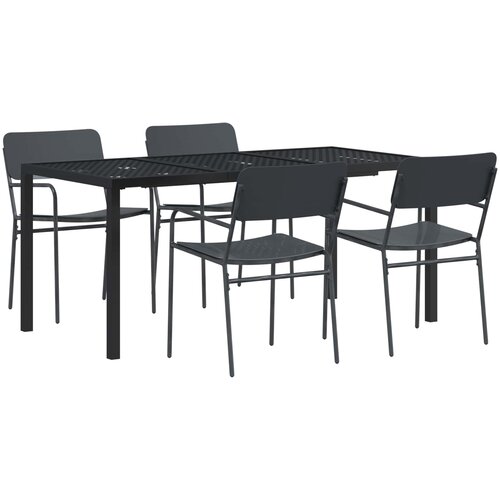  Set vanjskog namje&amp;scaron;taja 5 kom. Antracit Čelik 165 x 80 x 72 cm Slike