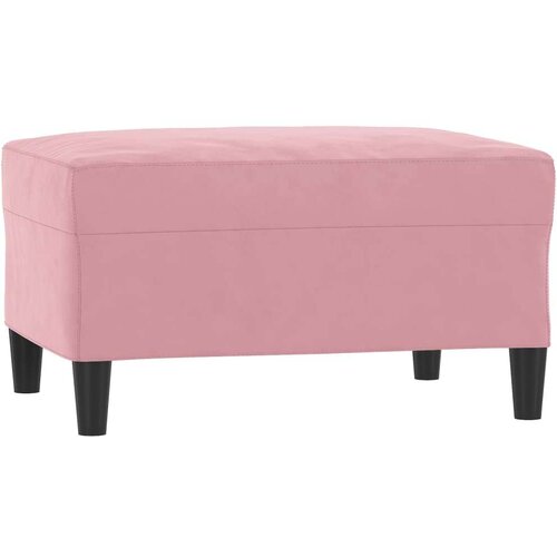 VidaXL 4-dijelni set sofa s jastucima ružičasti bar&amp;scaron;unasti - Ružičasta S osloncem za noge Slike