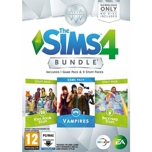 Electronic Arts PC igra The Sims 4 Bundle Pack 7 Kids Room Stuff + Vampires + Backyard Stuff (Code in a Box) Slike