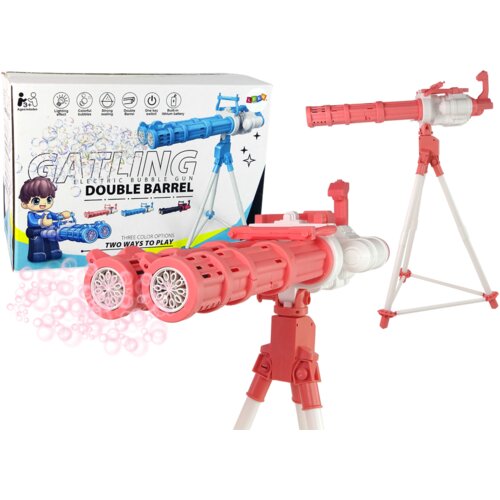  Tripod s pi&scaron;toljem za mjehuriće od sapunice - rozi Cene