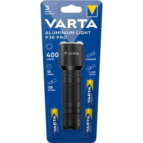 Varta svetilka Aluminium Light F30 3 AAA, (21165551)