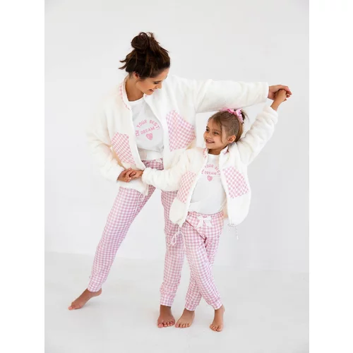 Sensis Sweatshirt Nanny Kids L/R 134-152 ecru-pink 001