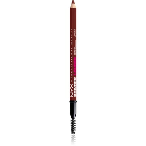 NYX Professional Makeup Powder Louder svinčnik za obrvi s krtačko odtenek Black Cherry 1 kos Cene