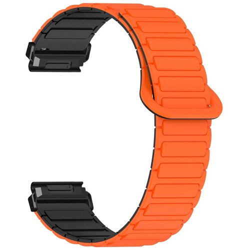 INF Silikonski pa&scaron;ček z magnetnim I-nosilcem, za Garmin Fenix in 22mm Black Orange, (5000326890) Cene