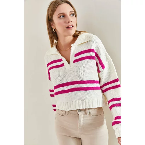 Bianco Lucci Sweater - White - Regular fit