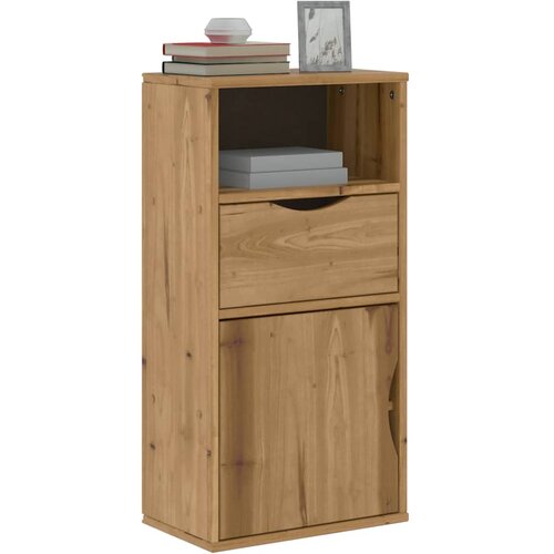 VidaXL Bočni ormarić s ladicom ODDA 40x24x79 cm puno drvo bor Slike
