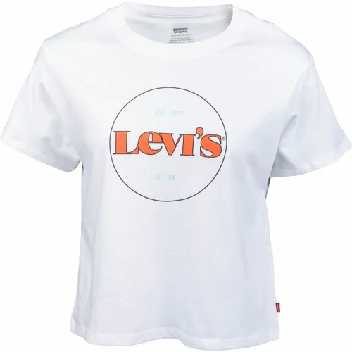 Levi's GRAPHIC VARSITY TEE NEW CIRCLE Ženska majica, bijela, veličina