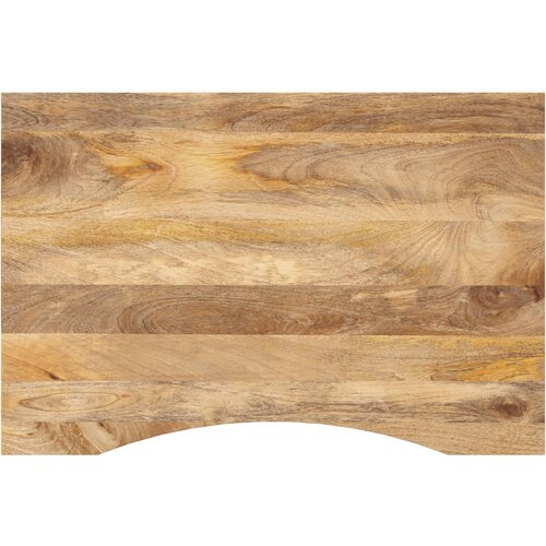 VidaXL Ploča za radni stol zaobljena 100 x 60 x 2,5 cm od drva manga Slike