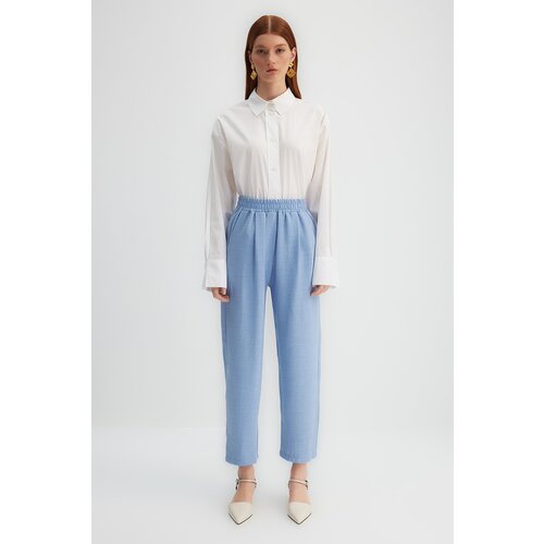 Trendyol Pants - Blue - Straight Slike