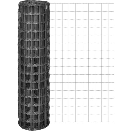 vidaXL Evro ograja iz jekla 10x1,5 m siva Cene
