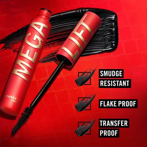 Rimmel London Thrill Seeker Mega Lift maskara za volumen nijansa 001 Black 10 ml Slike