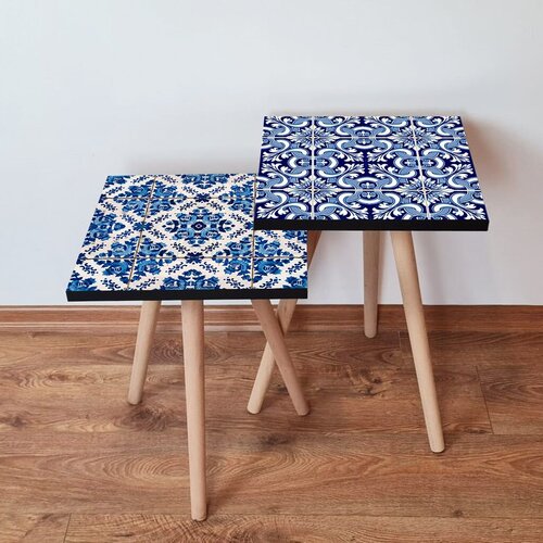 Hanah home set klub stočića 2Shp406, 2 komada, Plavi Cene