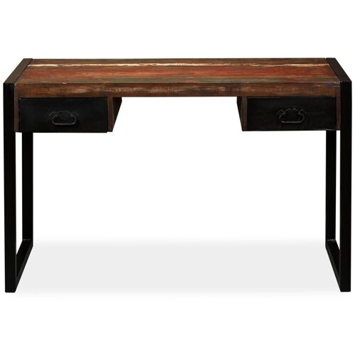 Maison Chic Pisalna miza - pisarniška miza - Računalniška miza z 2 predaloma trden predelan les 120x50x76 cm, (21785405) Cene