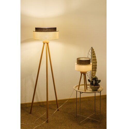  Brilagi - LED Stojeća lampa BOHO STYLE 1xE27/15W/230V krem/braon Slike