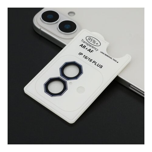  Zastita za kameru octagon diamond za iphone 16 (6.1)/16 plus (6.7) plava ( FL11446 ) Cene