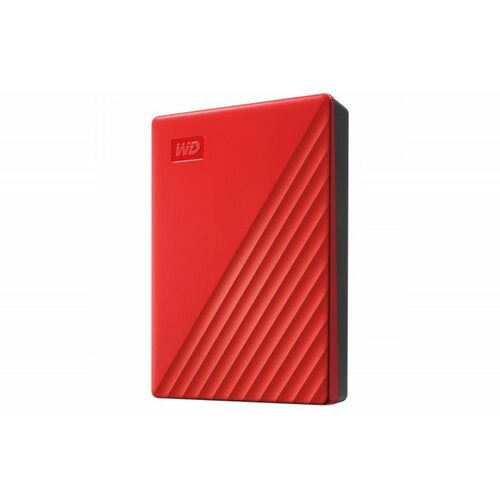 Western Digital external hdd 4TB, USB3.2 gen 1 (5Gbps), my passport, red Cene