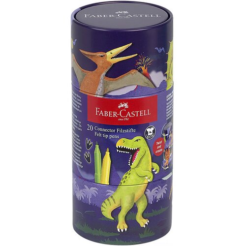 Faber-Castell Flomastri Connect Dino, 20 kosov Slike