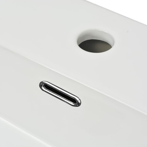 Umivaonik s Otvorom za Slavinu Keramički Bijeli 60,5x42,5x14,5 cm Slike