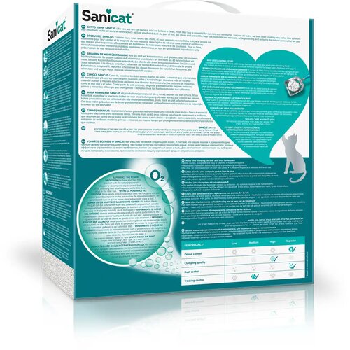 Sanicat Active White Lotus grudvajući posip za mačke 6 l Slike