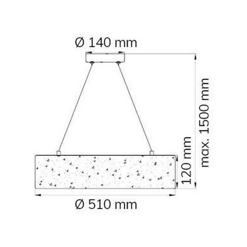 Wofi 6370.01.70.7000 - led luster na sajli leika LED/21W/230V Slike
