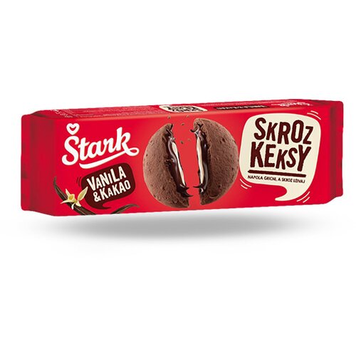 Stark &amp;Scaron;TARK Keks duofil kakao i vanila, 135g Slike