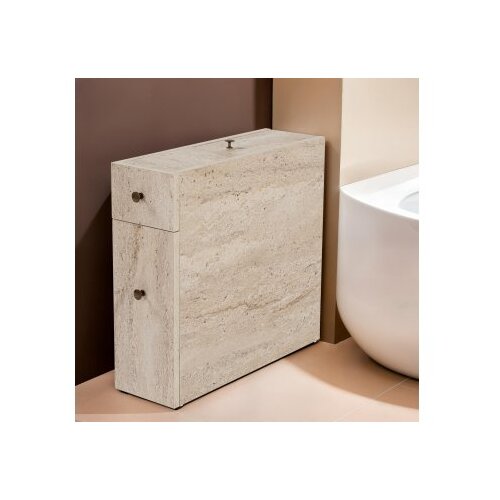 Hanah home Kupaonski ormarić, 20x55x60 cm, Krem Cene
