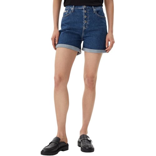 Calvin Klein Jeans Kratke hlače & Bermuda MOM SHORT J20J225512 Modra Cene