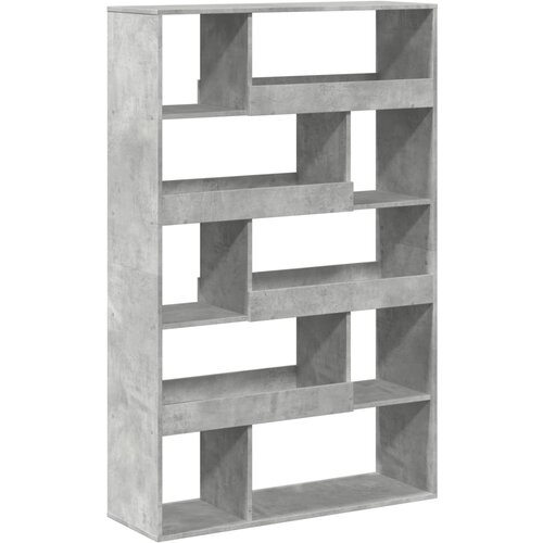 Maison Chic Knjižna omara - Knjižni regal betonsko siva 100x33x156,5 cm inženirski les, (21725239) Slike