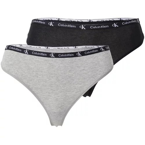 Calvin Klein Underwear Tangice pegasto siva / pegasto črna / bela