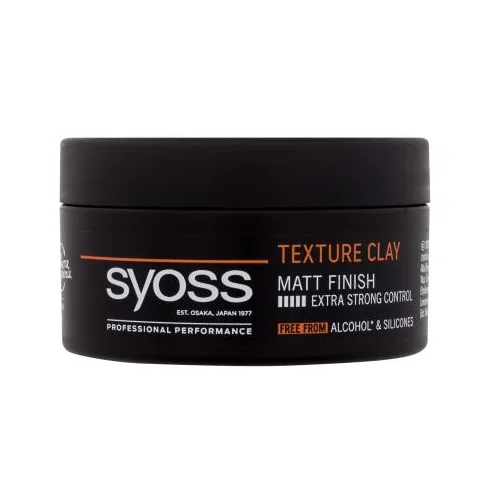 Syoss Texture Clay Matt Finish definicija i oblikovanje kose ekstra jaka fiksacija 100 ml