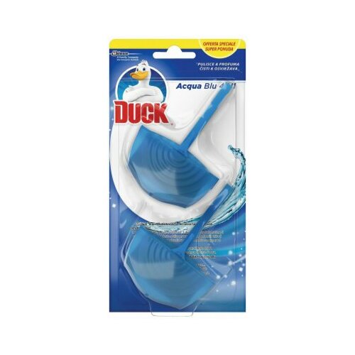 Duck aqua blue 4in1 korpica wc osveživač 2x40g Slike