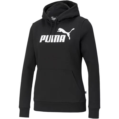 Puma Sportska sweater majica crna / bijela