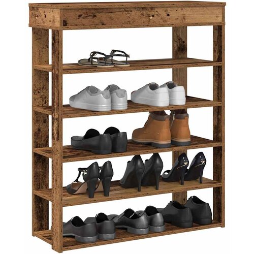 vidaXL Stalak za cipele boja staro drvo 80x30x98 cm konstruirano drvo Cijene