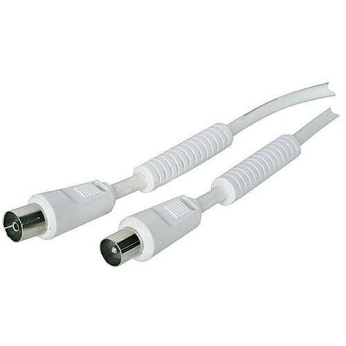 SCHWAIGER Priključni kabel za antenu (5 m, Bijele boje, 90 dB) Cijene