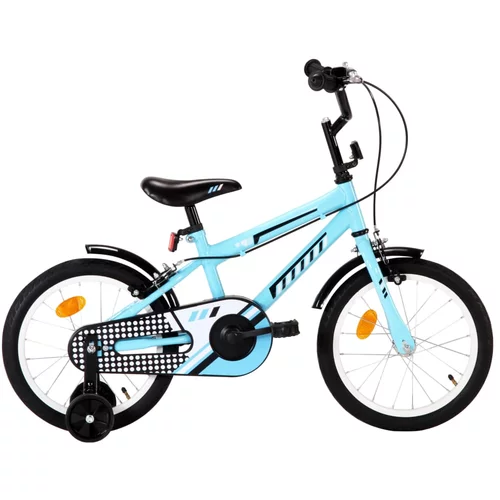 Dječji bicikl 16 inča crno-plavi