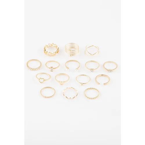 Defacto Women's 12-Piece Gold Ring