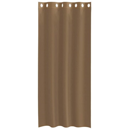 Voile zavjese s u&amp;scaron;icama 2 kom svijetlosmeđe Smeđa 140 x 175 cm Slike