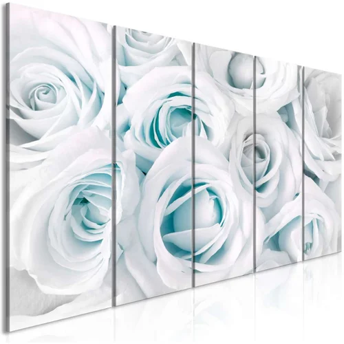  Slika - Satin Rose (5 Parts) Narrow Turquoise 225x90