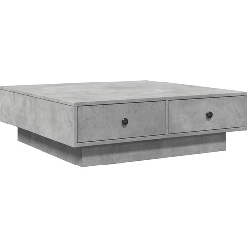 Maison Chic Klubska mizica - kavna mizica - Nizka mizica betonsko siva 90x90x28 cm iverna plošča, (21754594) Cene