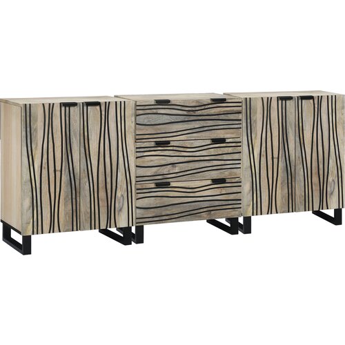 VidaXL Komplet pohi&amp;scaron;tva za kopalnico 3 pcs Bela 180 x 33 x 75 cm Slike