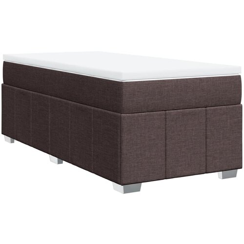 Maison Chic Box spring postelja - Vzmetna postelja z vzmetnico temno rjava 90x200 cm blago SL5036, (21904521) Cene